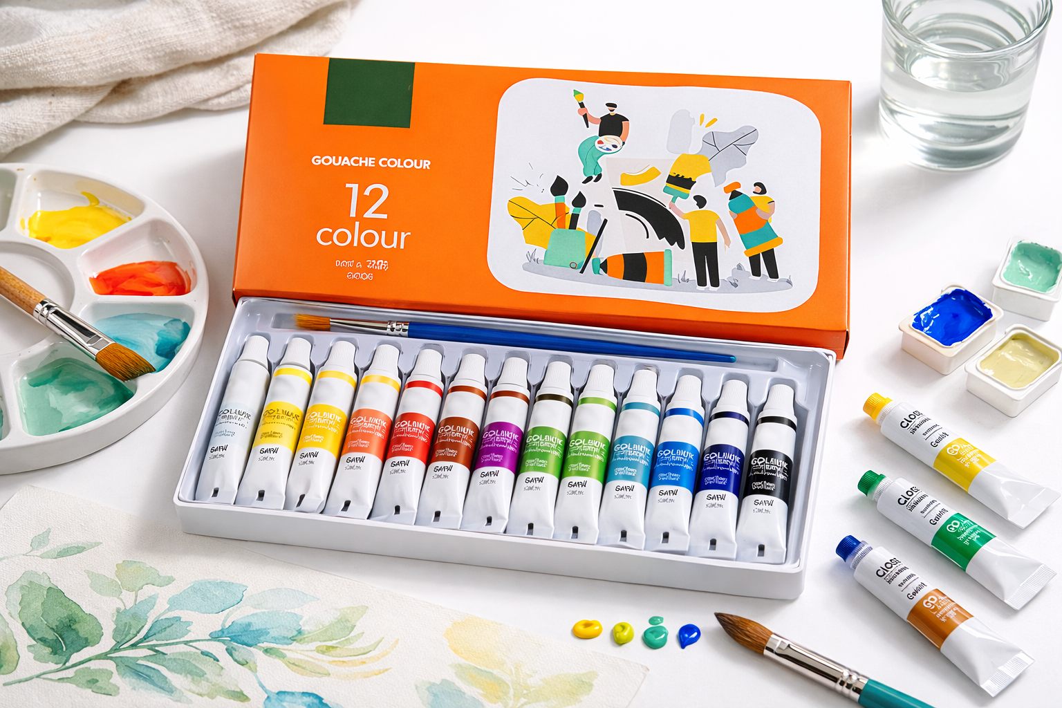 Kleinkunst® 12-Kleuren Verfset